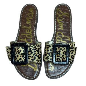 Sam Edelman Leopard Granada Buckle Sandals